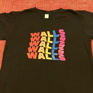 Louis Tomlinson Walls Black t-shirt with graphics